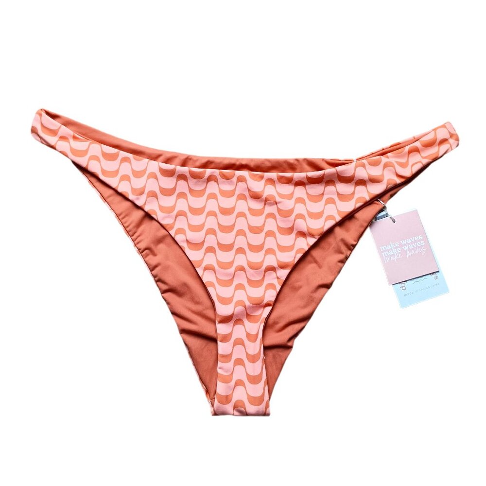 Dippin' Daisy's Nocturnal Cheeky Bikini Bottom in Eco Multi Size XL New NWT
